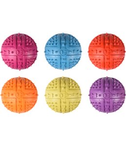 Rubber stekelbal ass 9cm