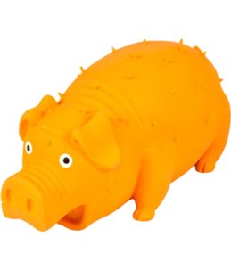 Latex varken stekel oranje 18cm