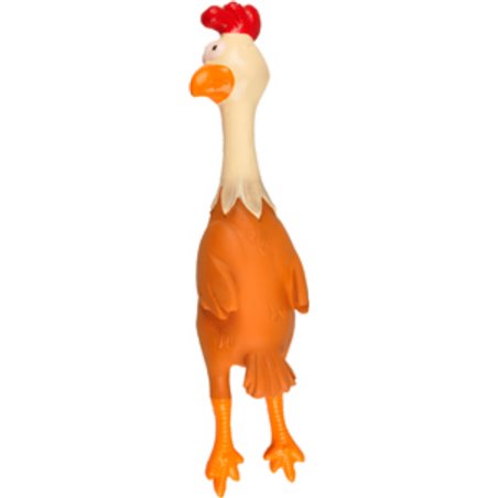 Latex gevulde kip 42cm 