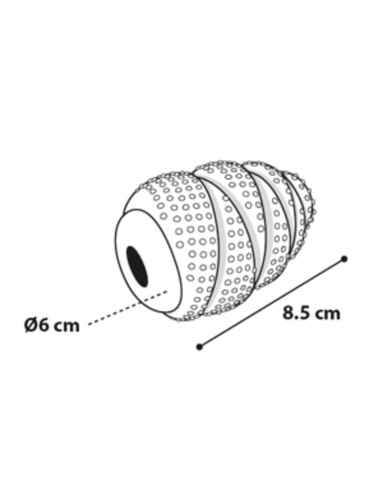 Hs rubber champ roller zwart 8,5cm