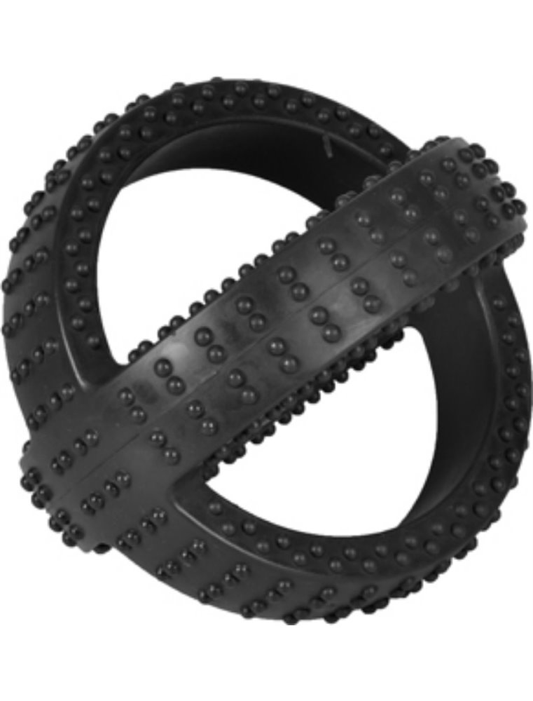 Hs rubber gladiator cross ball zwart 10cm