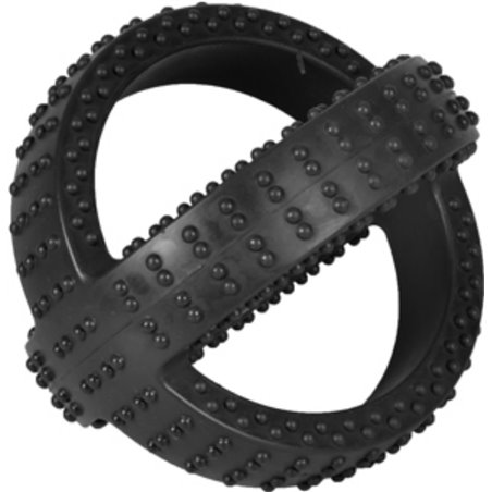 Hs rubber gladiator cross ball zwart 10cm