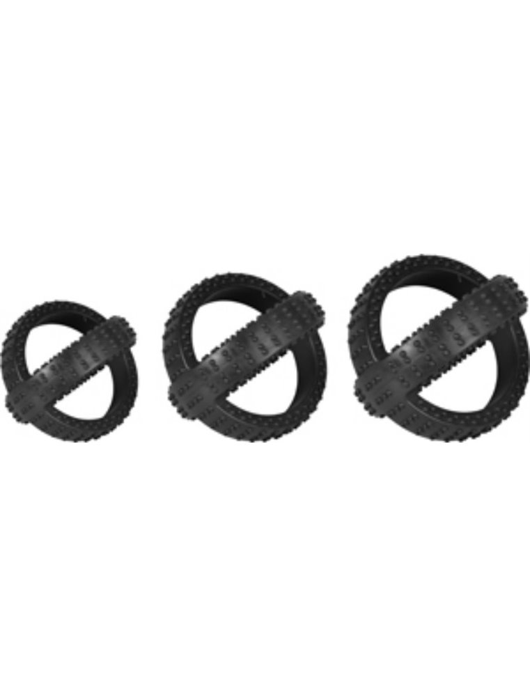 Hs rubber gladiator cross ball zwart 10cm