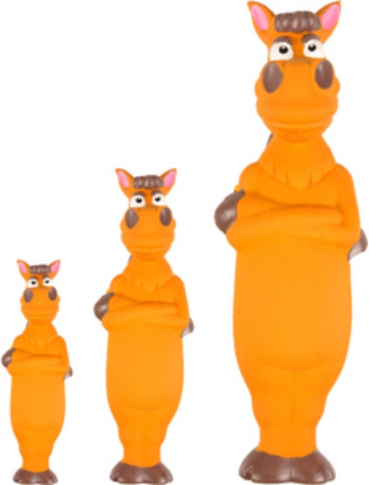 Hs latex squeaky paard 15cm