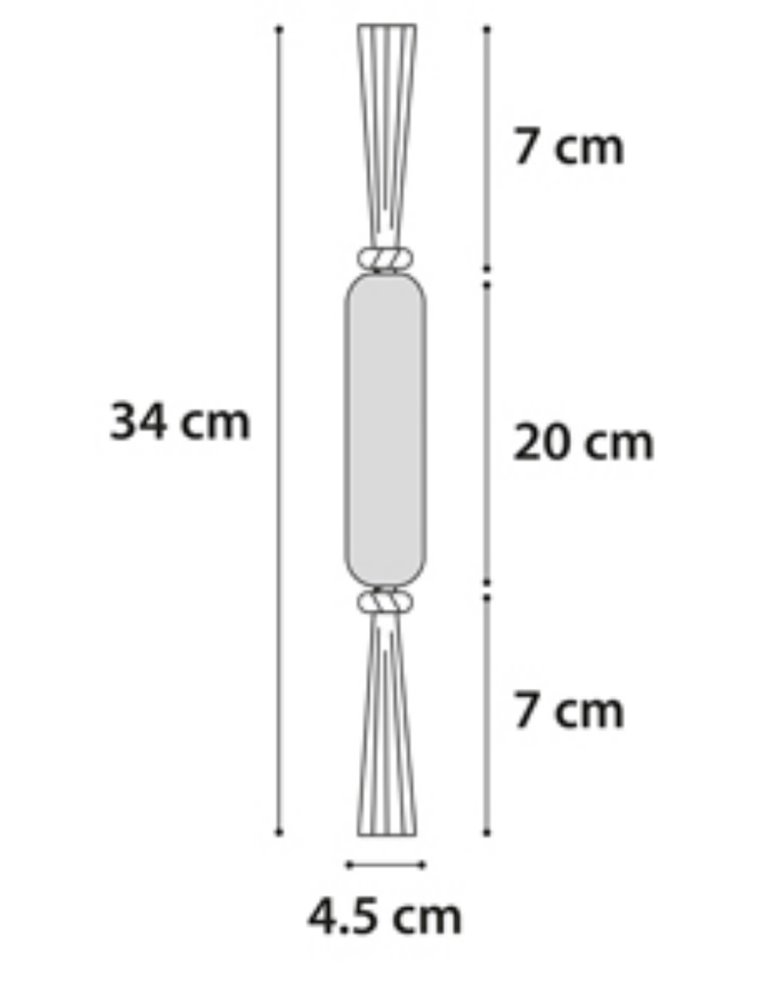 Hs tpr woody holle tak+touw 20cm