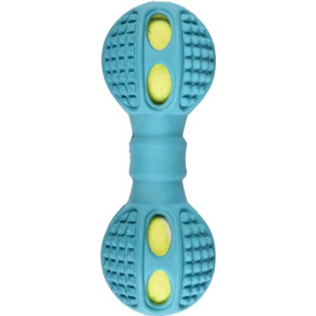 Hs rubber drury dumbel tennis blauw 16cm