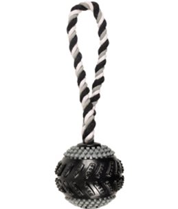 Hs rubber gladiator curling+touw zwart 9cm