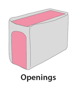 Draagtas adile 40x22x28cm