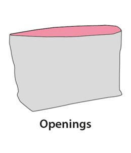 Draagtas danae grijs 40x22x28cm