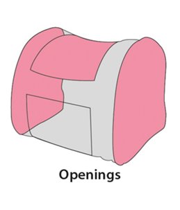 Rugzak lenie 36x32x32cm