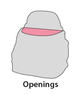 Buikdrager sybil 29x23x38cm