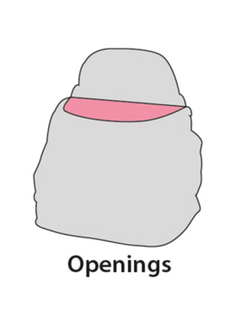 Buikdrager sybil 29x23x38cm