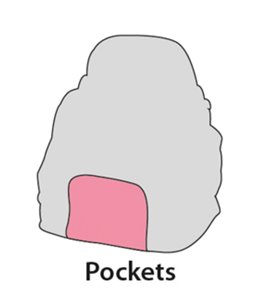 Buikdrager sybil 29x23x38cm