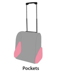 Trolley tirza 38x26x46cm