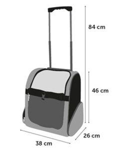 Trolley tirza 38x26x46cm