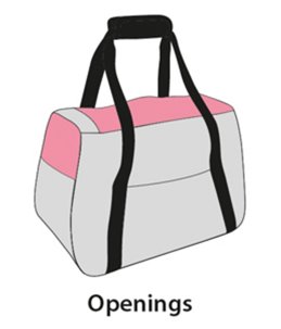 Draagtas leona 44x24x29cm