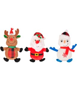 Kerst hs sneeuwman+rendier+kerstman 29cm ass disp