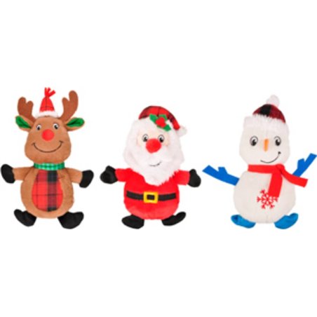 Kerst hs sneeuwman+rendier+kerstman 29cm ass disp