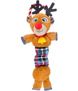 Kerst hs rendier+bungee+touw 44cm