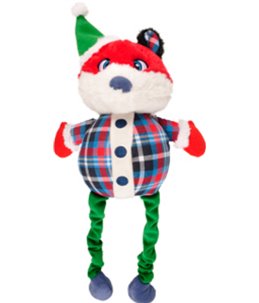 Kerst hs vos + bungee benen 51cm