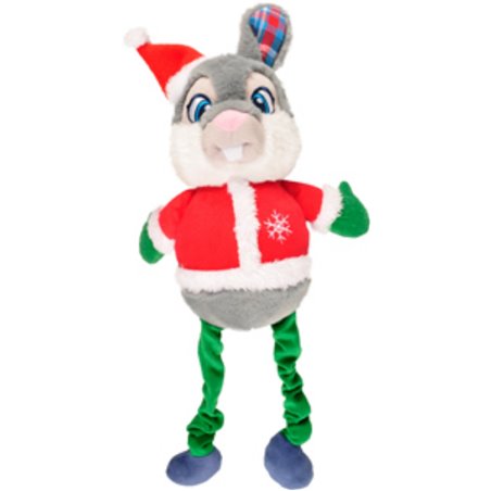 Kerst hs konijn + bungee benen 51cm 