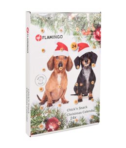 Kerst kalender chick'n snack hond