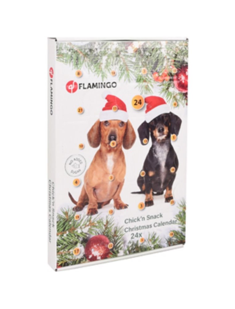 Kerst kalender chick'n snack hond