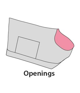 Draagtas odette 53x25x28cm