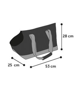 Draagtas odette 53x25x28cm