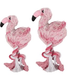 Hs pluche andes flamingo roos 25cm