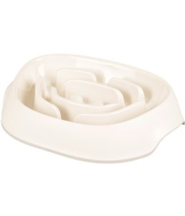 Eetpot exqi slowfeeder wit 950ml