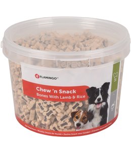Chew'n snack bones lam/rijst 1,8kg