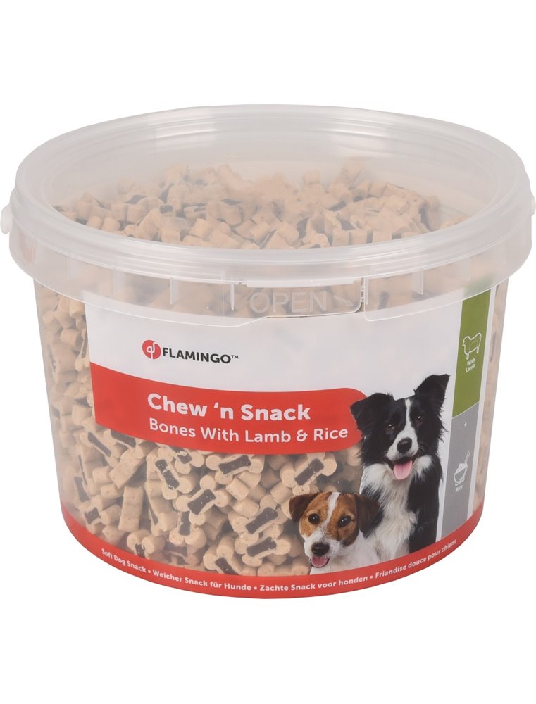 Chew'n snack bones lam/rijst 1,8kg