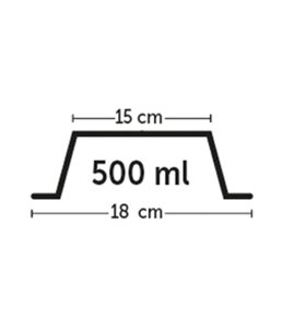 Eetpot nr. 1 mara grijs-500ml 