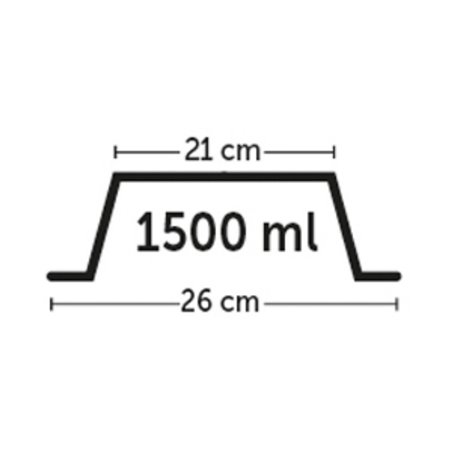 Eetpot nr. 3 mara blauw-1500ml 