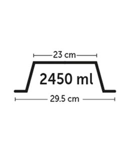 Eetpot nr. 4 mara grijs-2450ml 