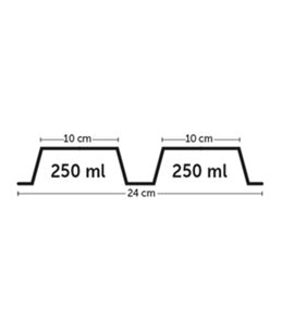Eetpot duplex nr. 1 mara blauw-2x 250ml