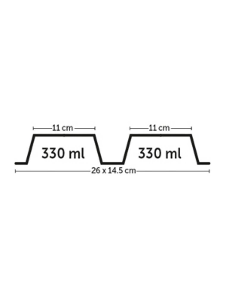 Eetpot duplex leno classic-2x330ml