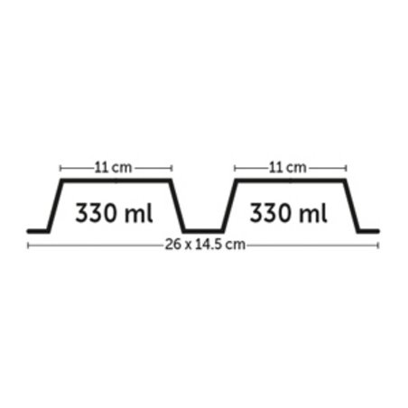 Eetpot duplex leno classic-2x330ml 