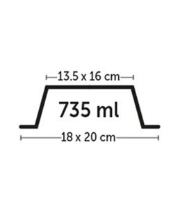Eetpot nr. 2 leno hawai-735ml 