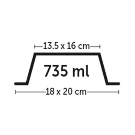 Eetpot nr. 2 leno hawai-735ml 