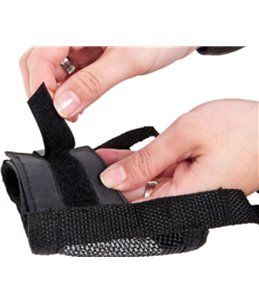 Muilband zacht xs 30-42cm neusomtrek 18-23cm zwart