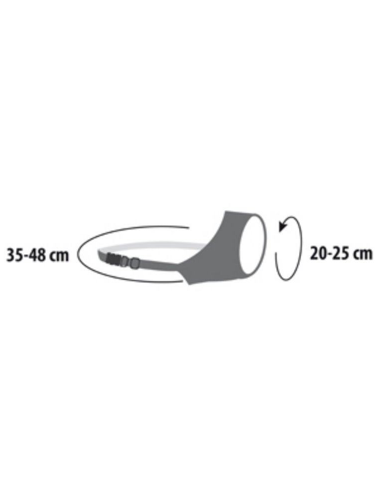 Muilband zacht s 35-48cm neusomtrek 20-25cm zwart