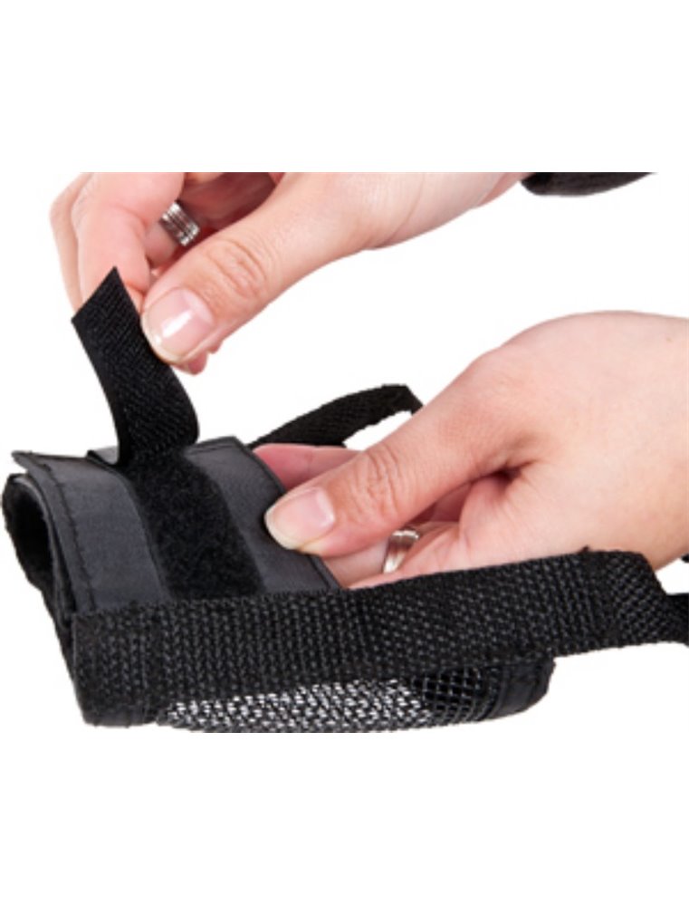 Muilband zacht l 49-80cm neusomtrek 25-32cm zwart