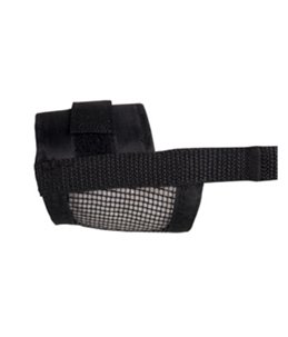 Muilband zacht l/xl 53-83cm neusomtrek 28-35cm zwart
