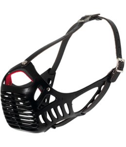 Muilkorf plast sp m 43cm 58-65cm zwart