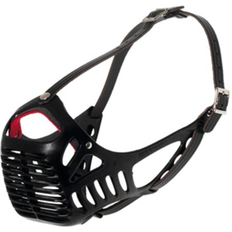 Muilkorf plast sp m 43cm 58-65cm zwart