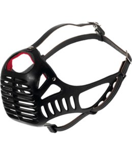 Muilkorf plast sp l 46cm 63-70cm zwart