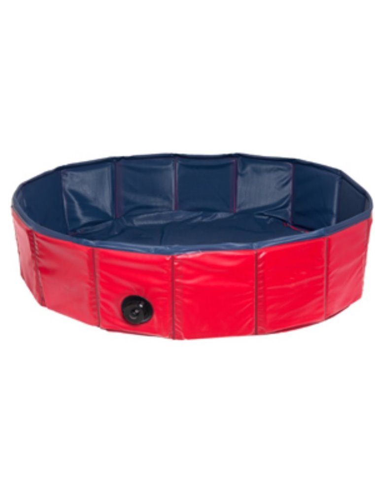 Doggy splash pool blauw/rood 120x 30cm