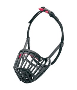 Muilkorf plast m 29cm 30-52cm zwart